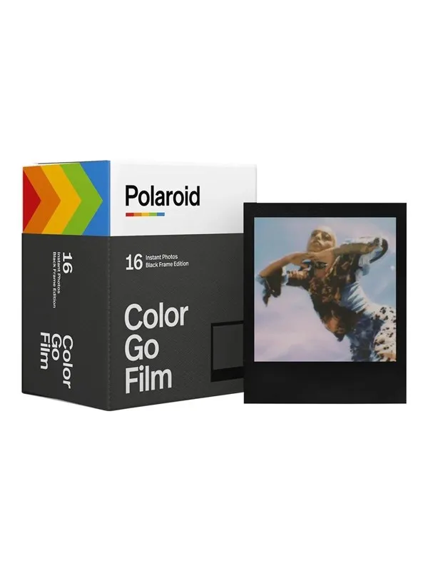Polaroid Color Film Go Type (8 exposures) - Black Frame - 2-pack