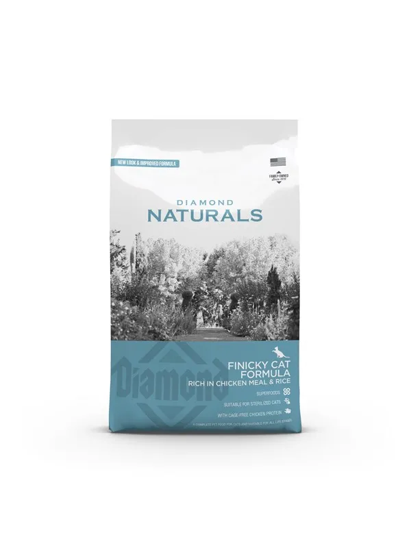 Diamond naturals Finicky Cat Chicken meal & rice 3kg