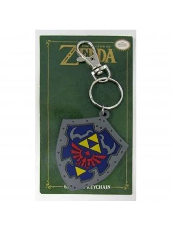 Innex - Zelda - Soft PVC Keychain - Hylian Shield - Nøkkelring