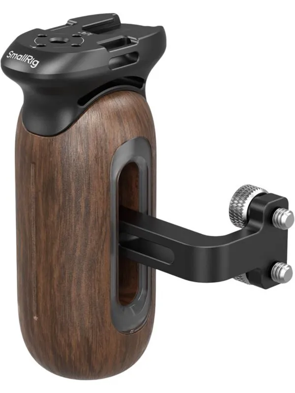 SmallRig Wooden Side Handle with 1/4"-20 Screws 5237