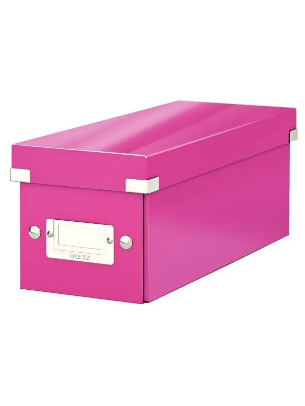Leitz Oppbevaringsboks Click & Store  WOW CD Rosa