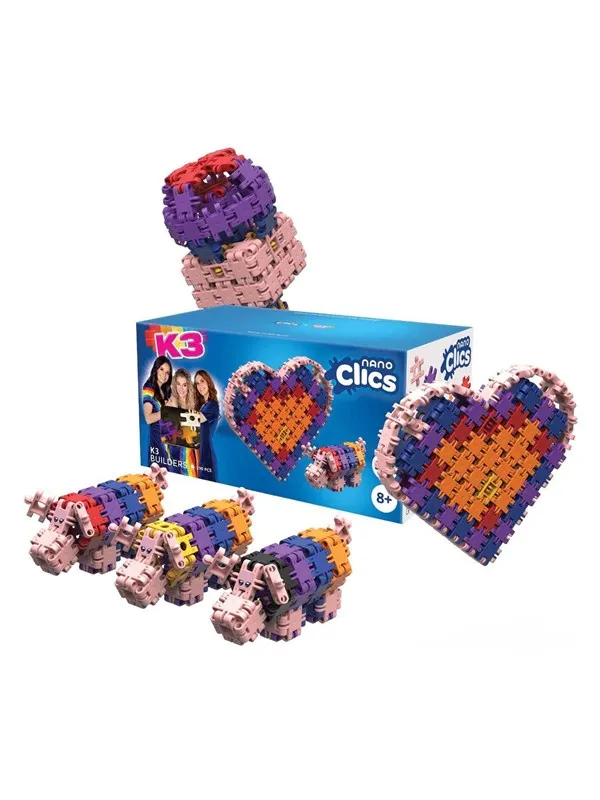 Clics Nano  - K3 Builders Building Set - 190pcs.
