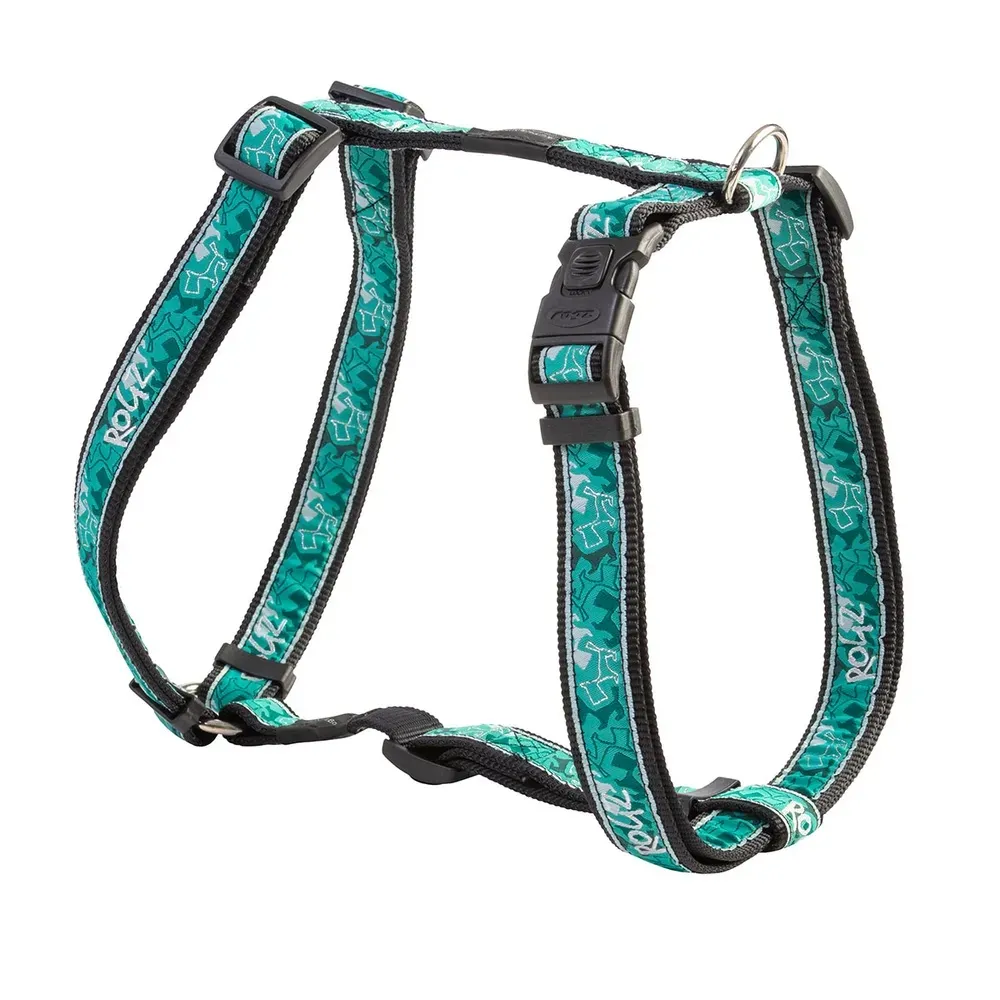 Rogz Fancy Dress Sele - 60-100cm - Mint Black