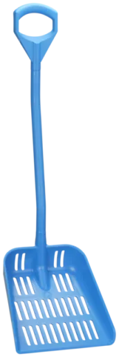 Vikan Ergonomisk skovl med drænhuller, 1145 mm, Blå