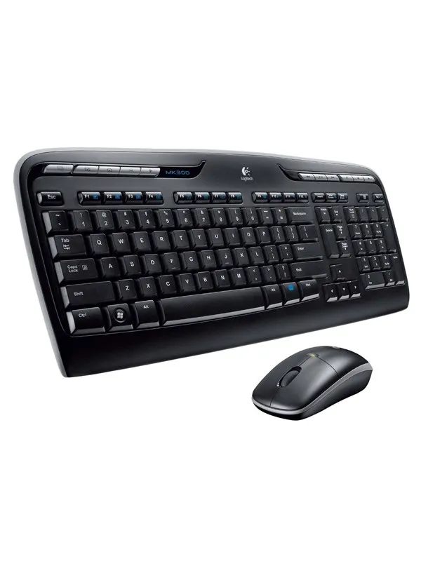 Logitech Wireless Combo MK330 - Tastatur & Mussett - Gresk - Svart