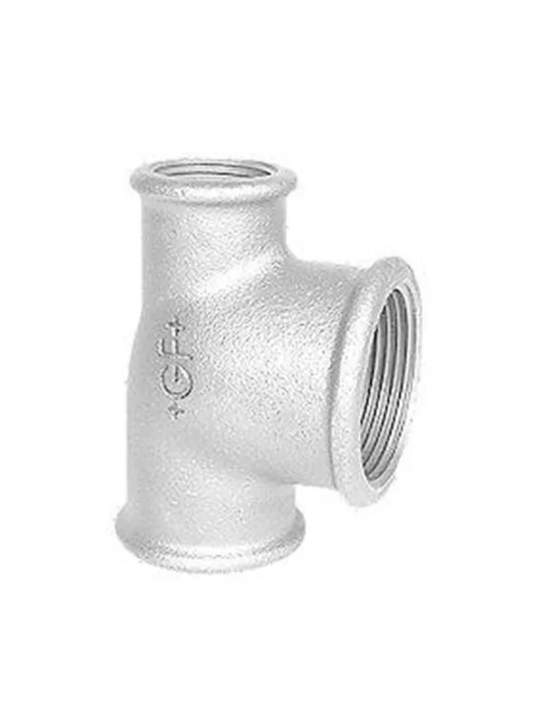 +GF+ Tee galvanized 1 x 1/2 x 3/4