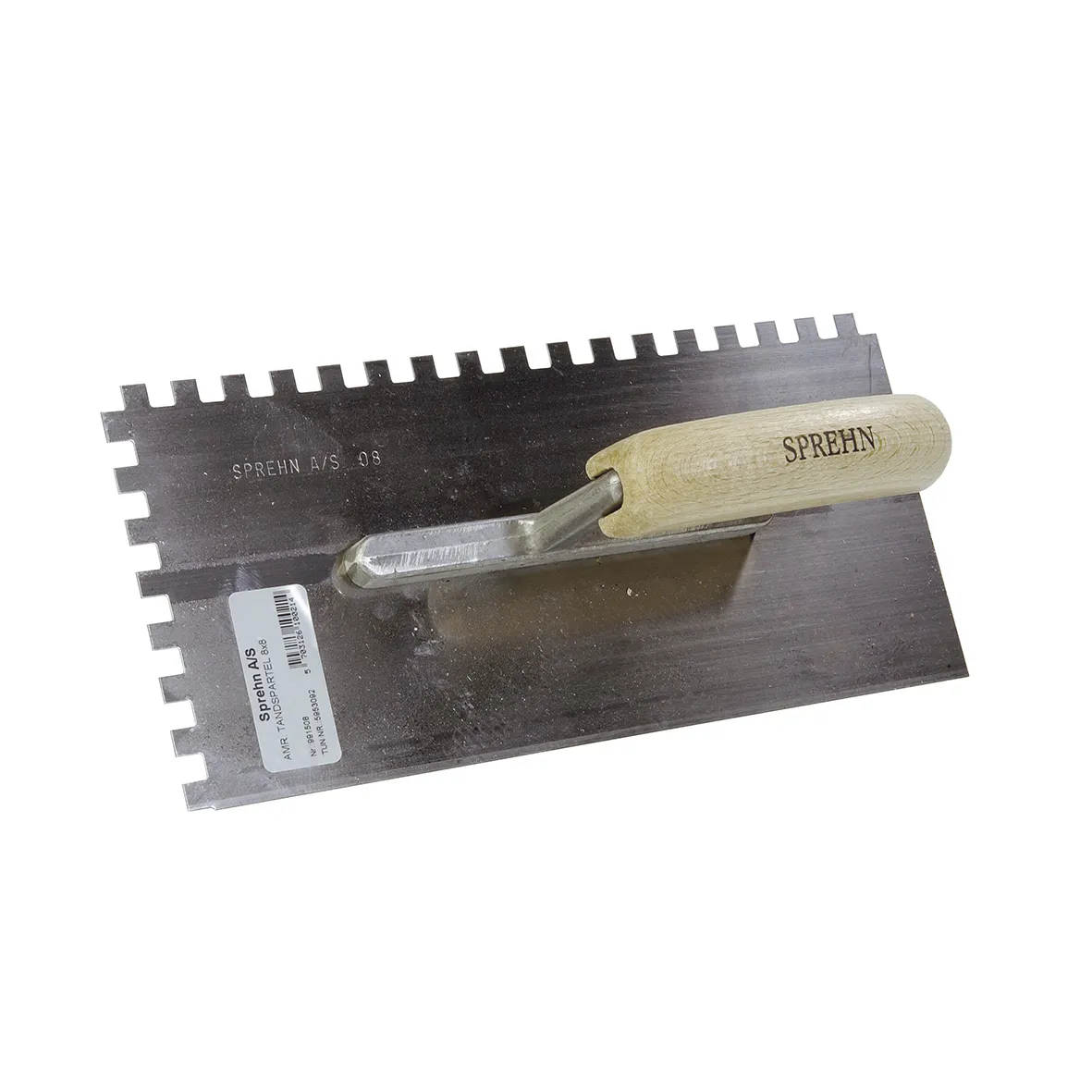 SPREHN tandspartel 130x280 mm 10x10 mm tænder