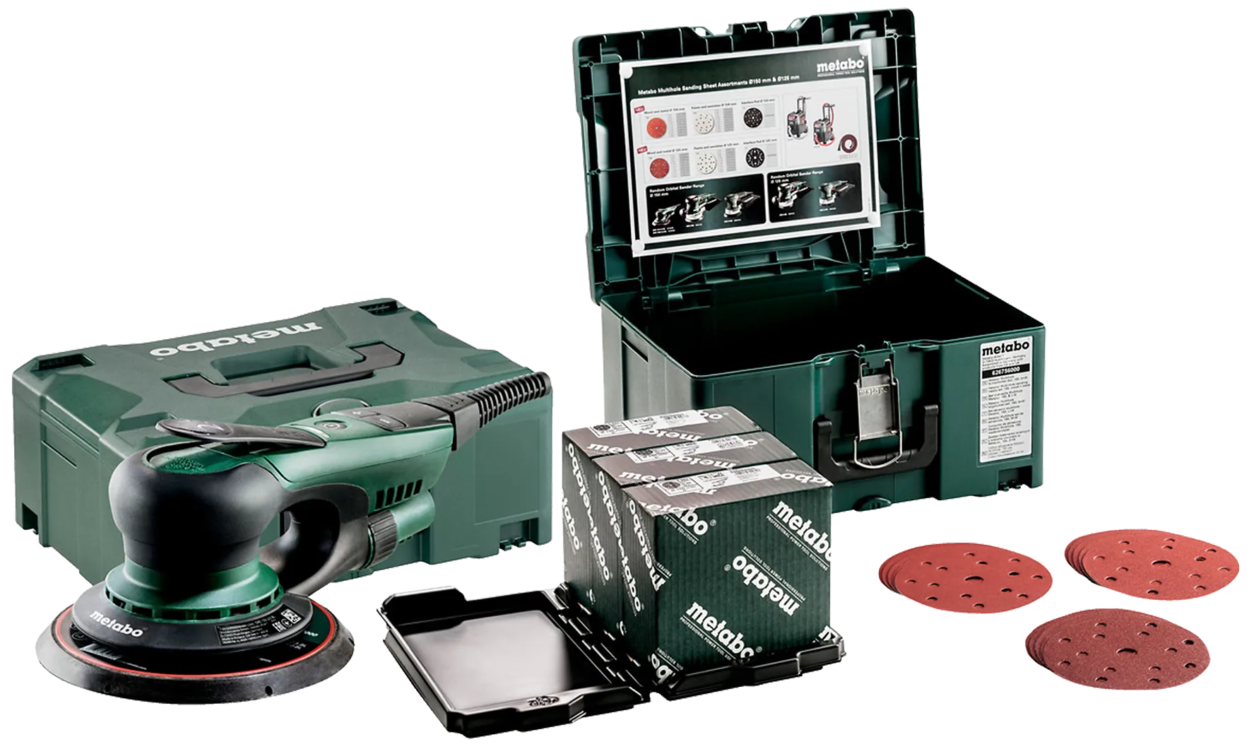 Eksentersliper 150mm 350W SXE150 2.5BL med rondellsett