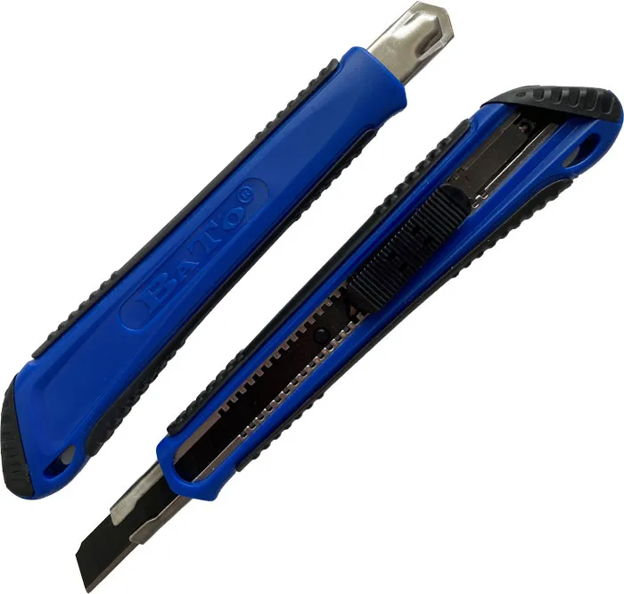 BATO Kniv knekk-av 9mm med super auto lås og med de nye sorte ultraskarpe blader 9mm