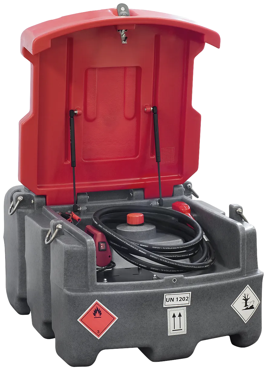 Dieseltank med 12V pumpe, 250 liter.