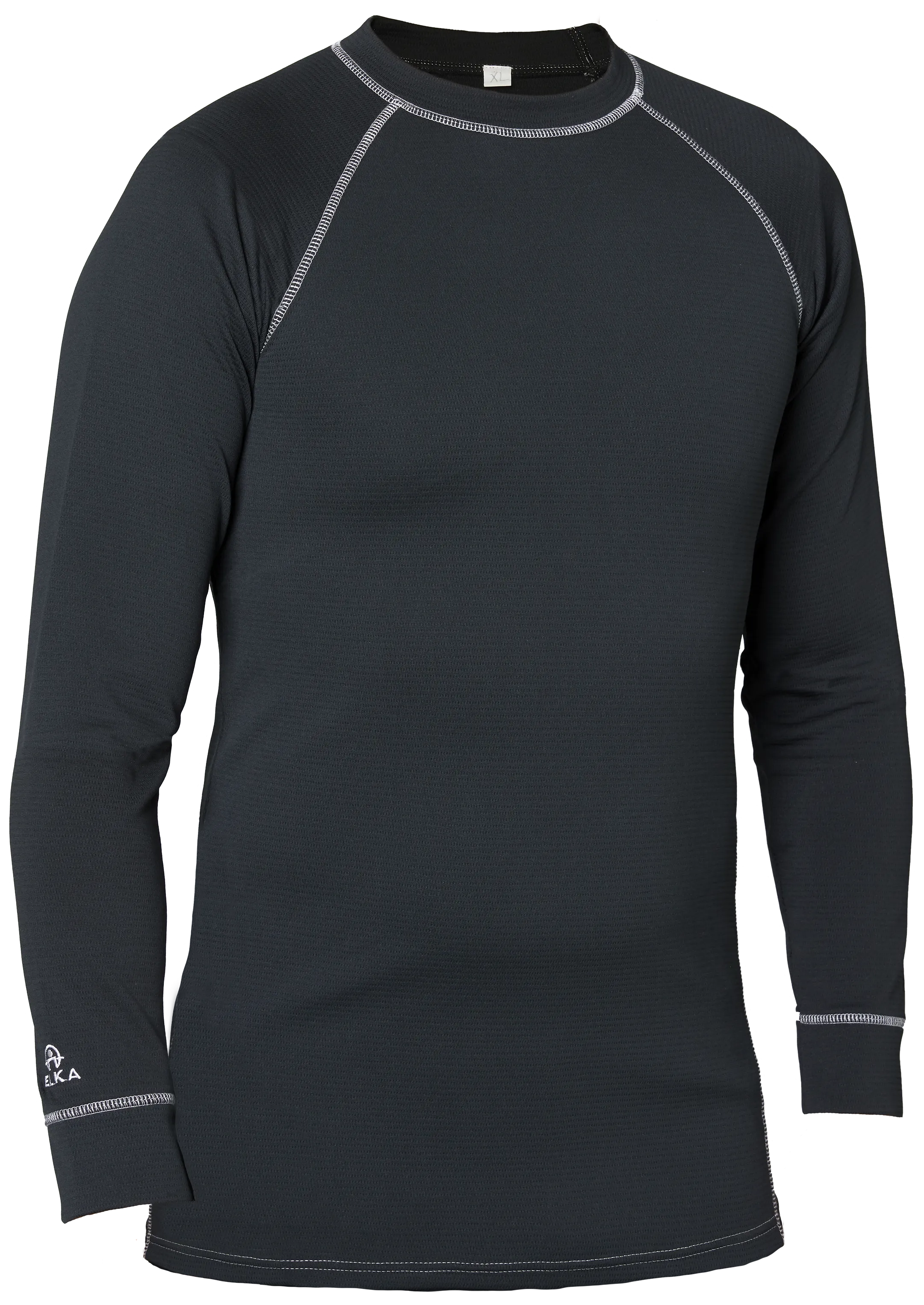 Termoundershirt langermet 104500 sort str. 5XL