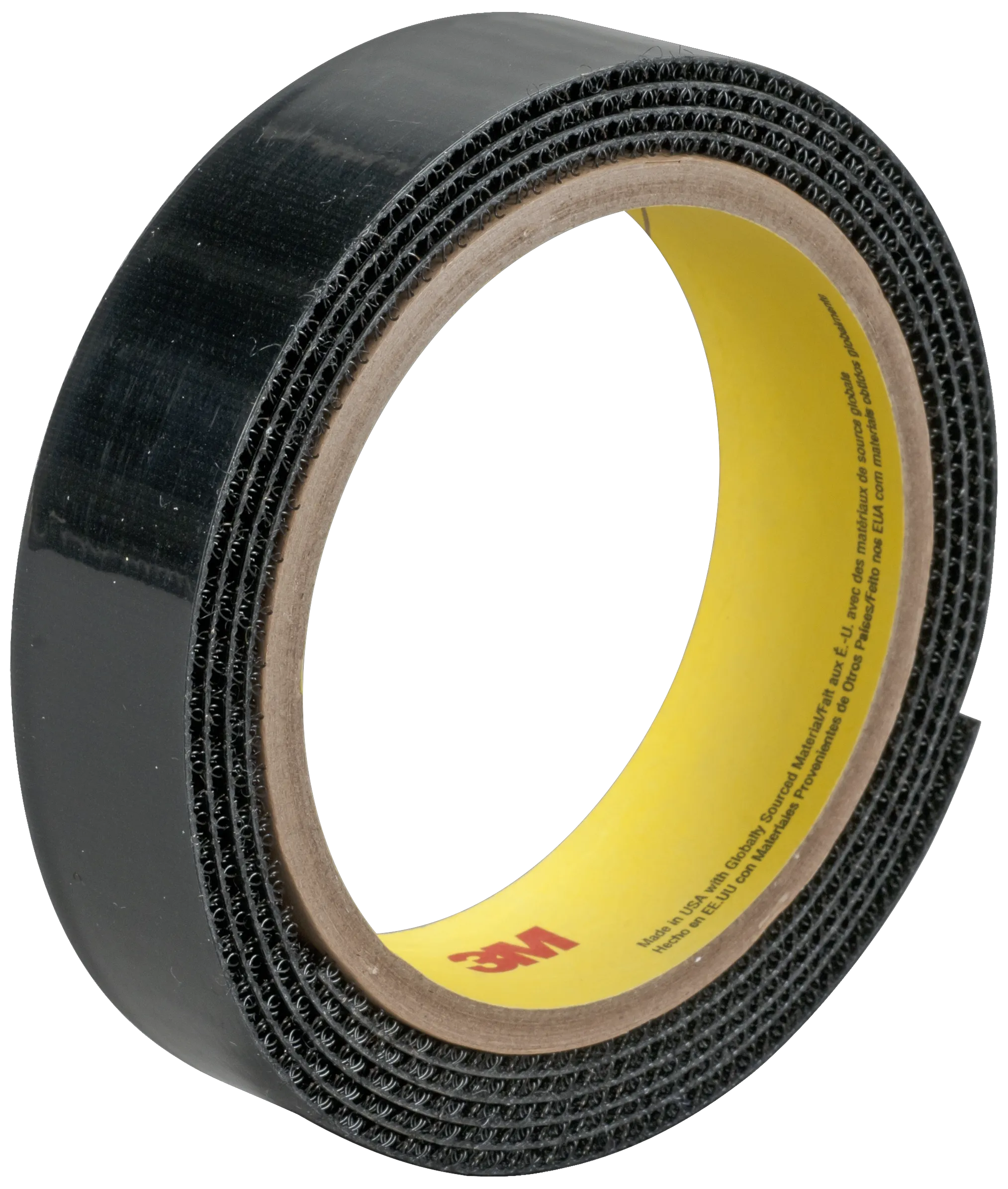 Burretape Hook&Loop SJ3527N løkker sort 25mm×45,7m