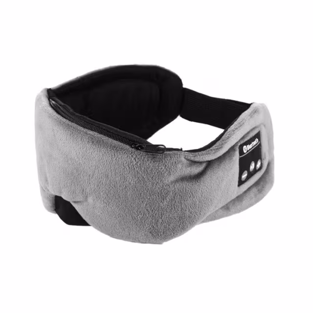 Sovemaske med hodetelefoner Bluetooth 5.0 Grå