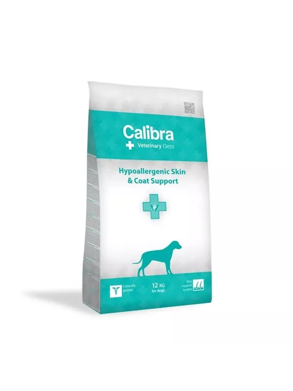 Calibra Veterinary Diets Dog Hypoallergenic Skin&Coat - dry dog food - 12kg