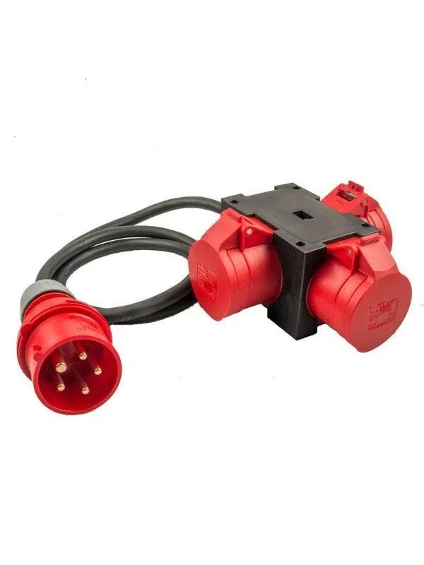 Elworks Cee compact distribution box 400v/16a 3 out