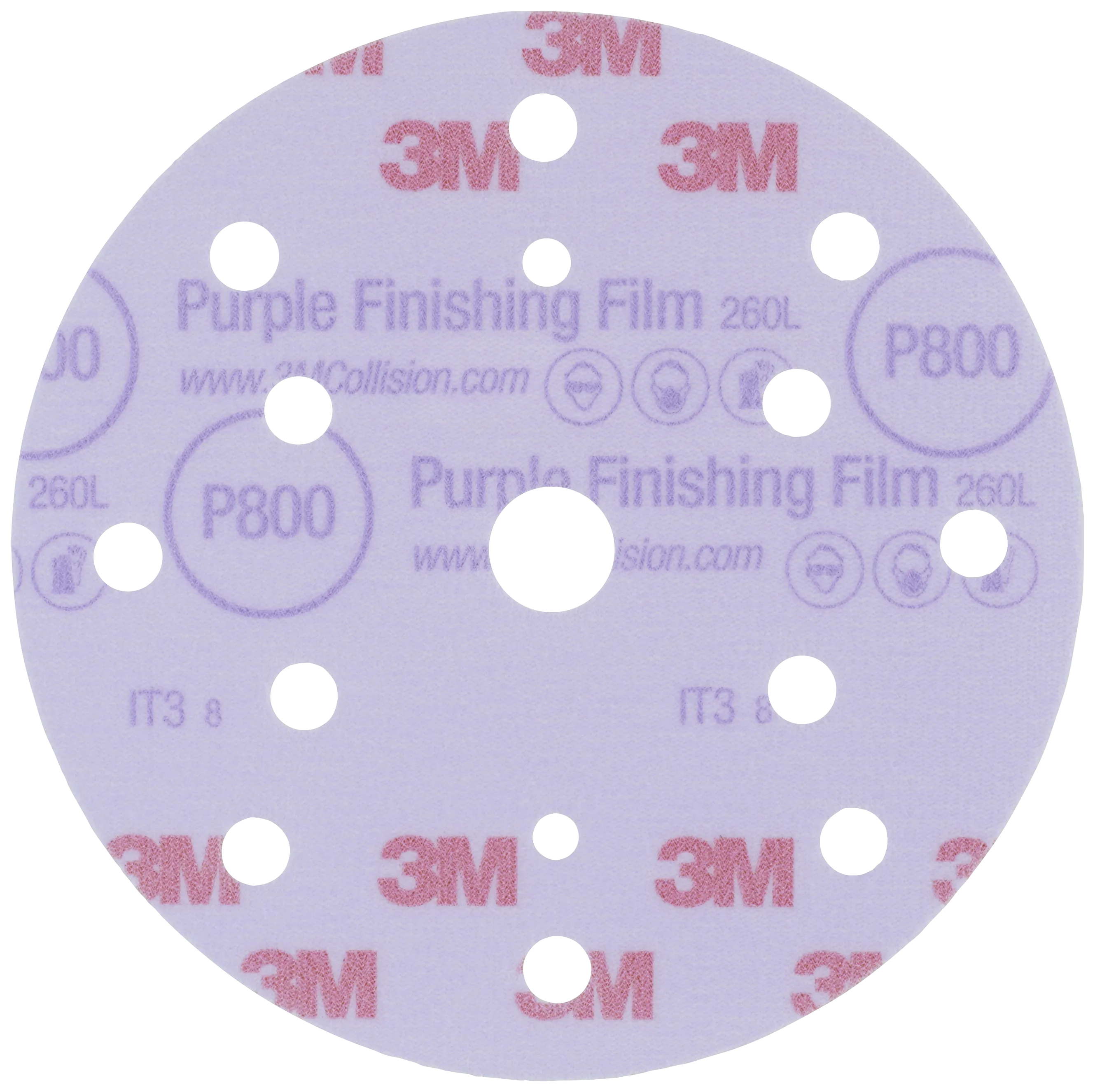 Sliperondell Hookit 260L+ 15 huller P800 150 mm