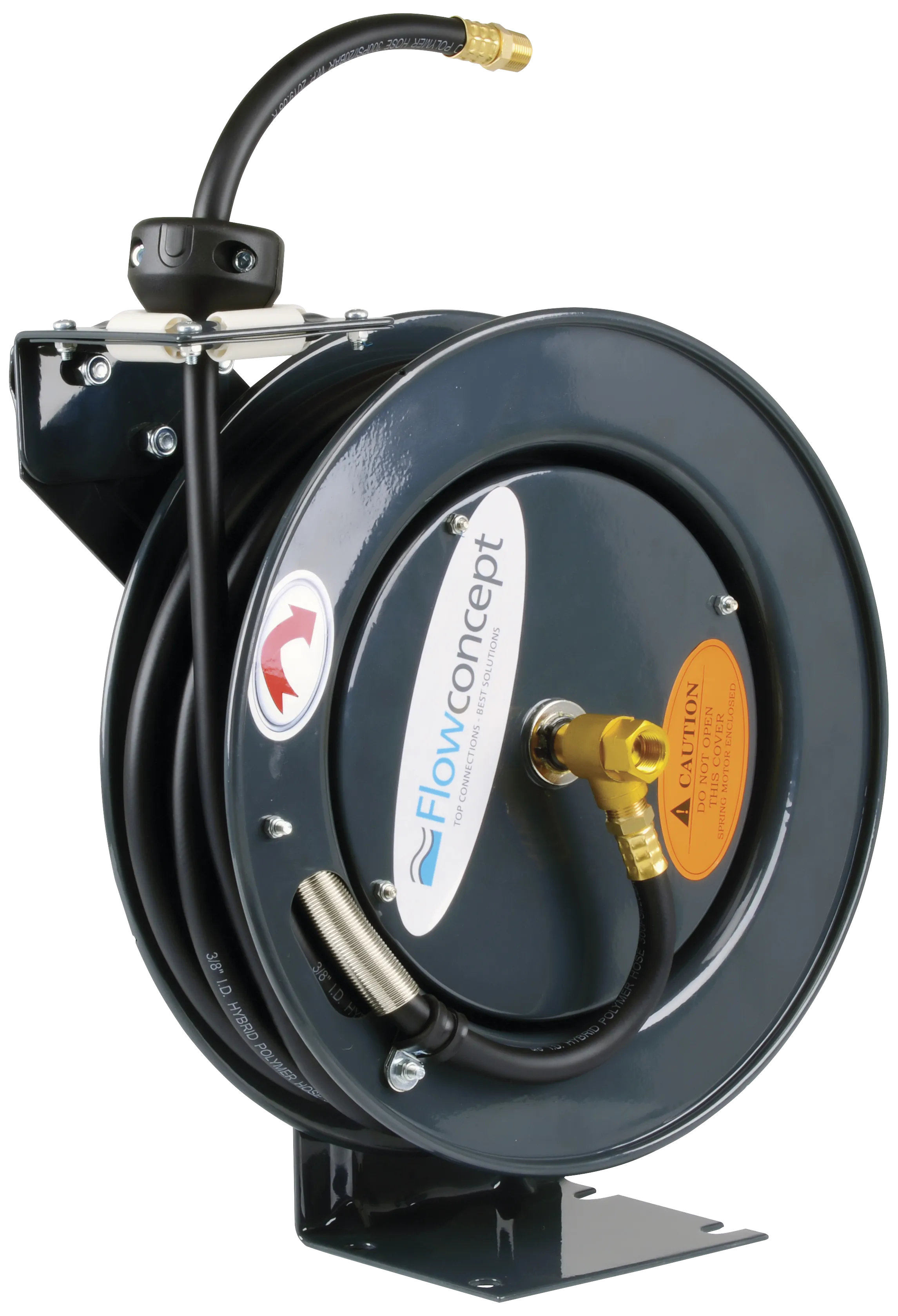 Aut. slangetrommel 3/8" 10 m polymer 20 bar