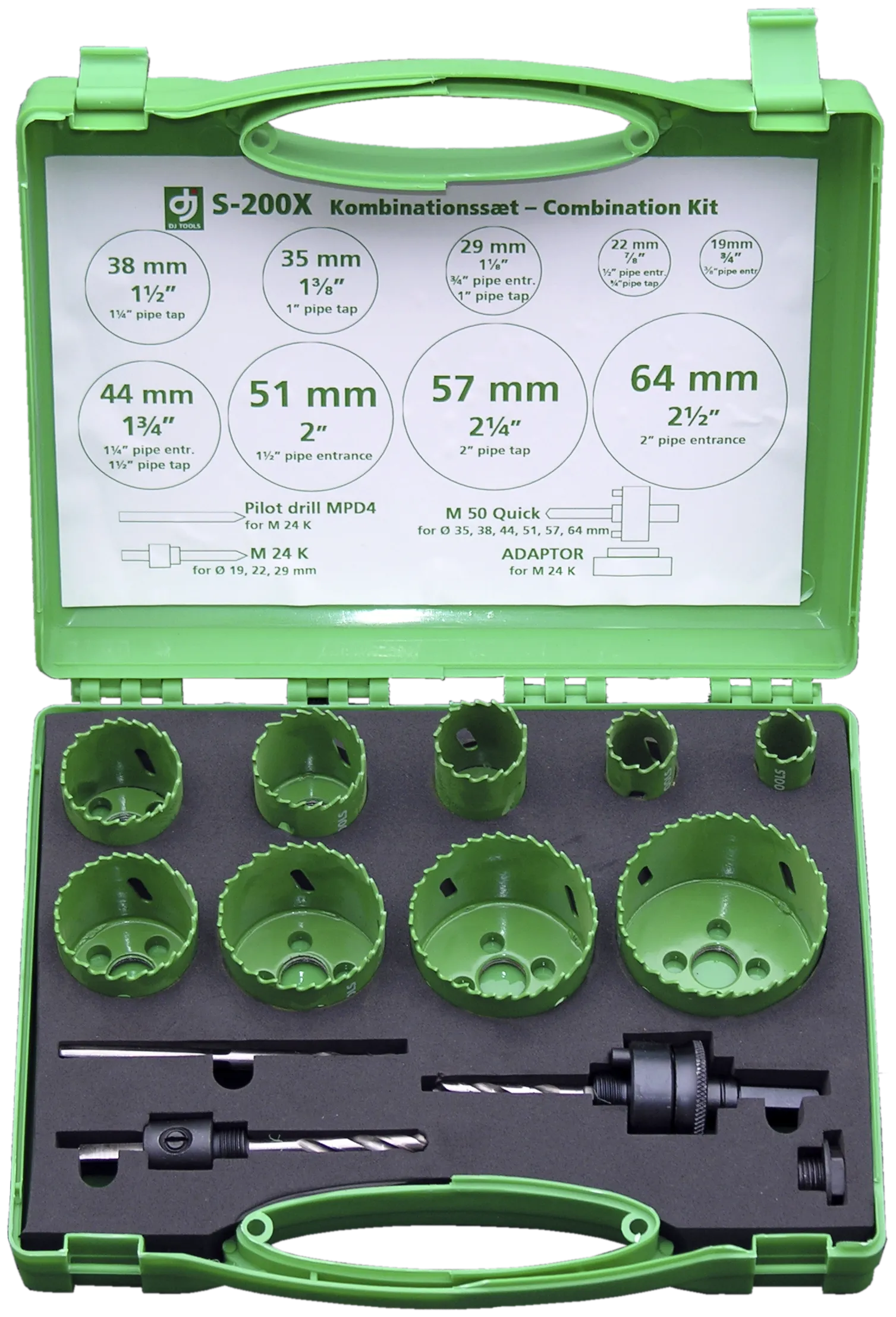 DJ TOOLS hullsagsett bimetall 19-64 mm