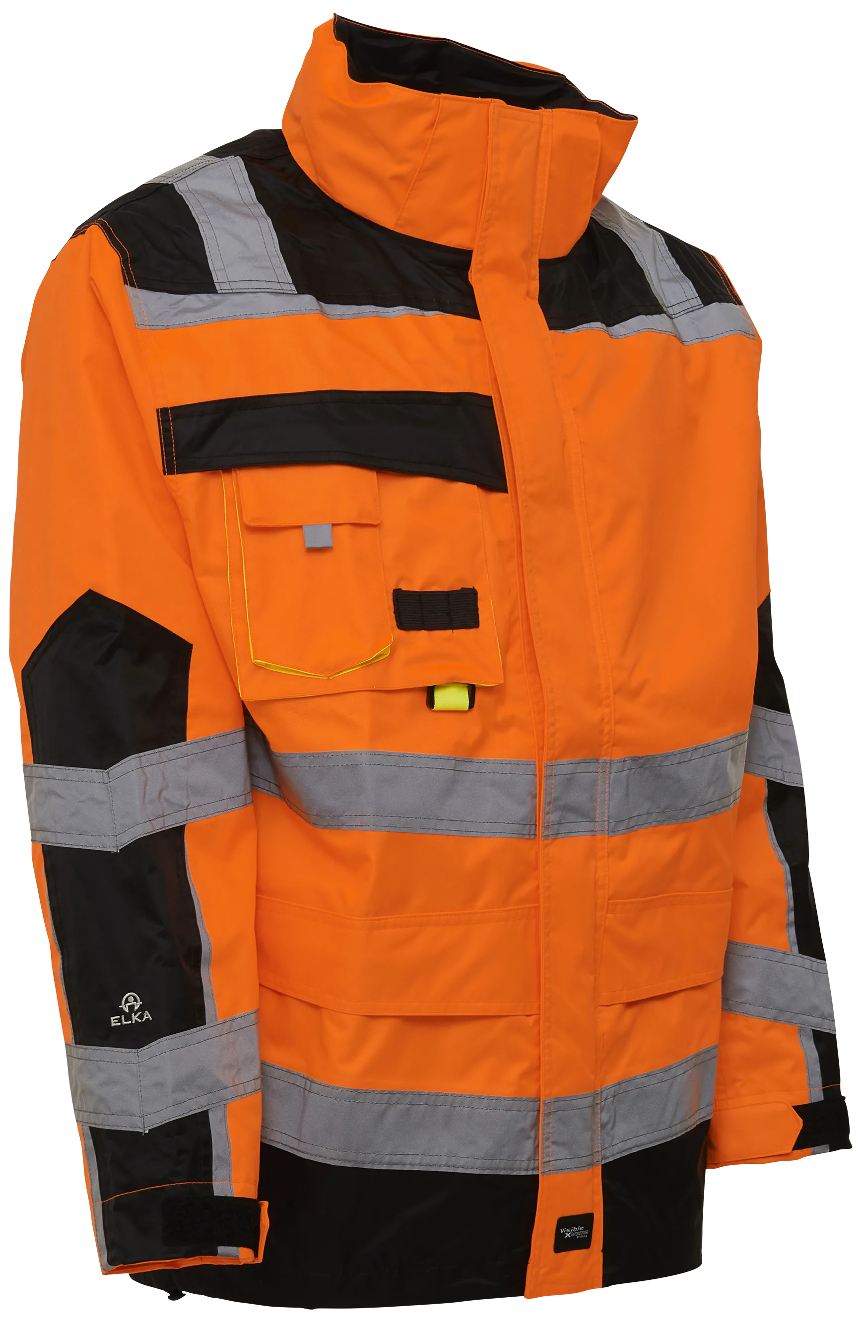 Synlighetsarbeidsjakke 086004R oransje/svart str. 2XL