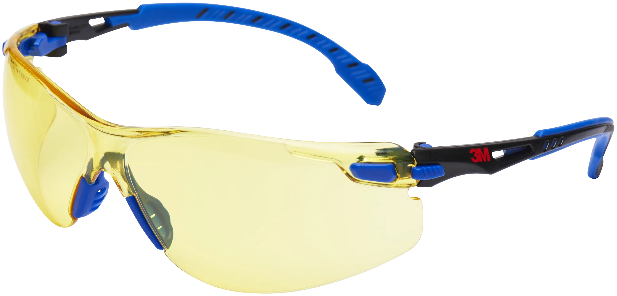Solus vernebrille, blått/svart innfatning, gult glass