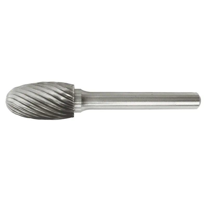Fresenål HM Ø8x13 mm form E (Single cut) med Ø6 mm skaft