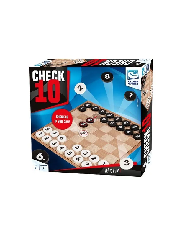 Clown Games Check-10 Board Game