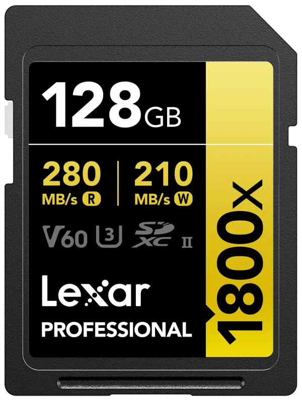 Lexar Professional Gold 1800x SD - 280MB/s - 128GB
