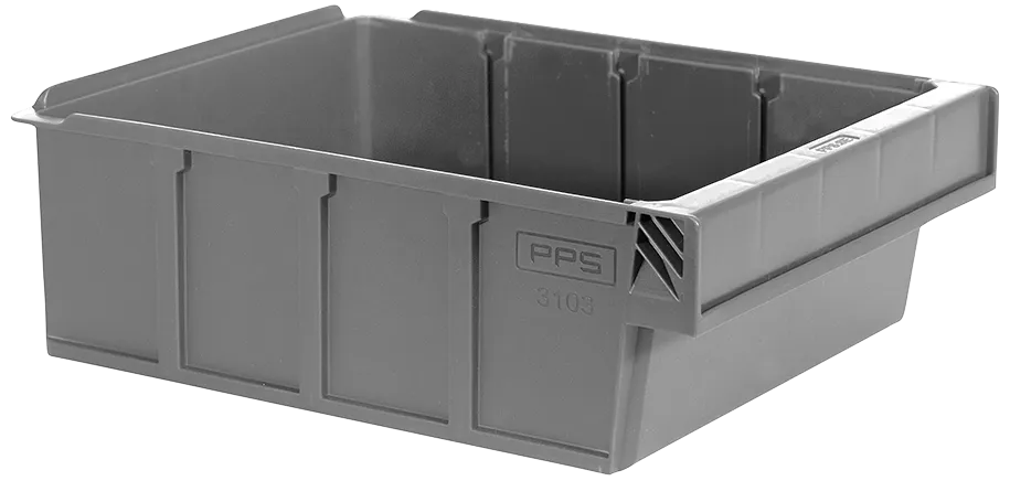 PPS 3103 lagerkasse grå 300×230×100mm 4,9ltr