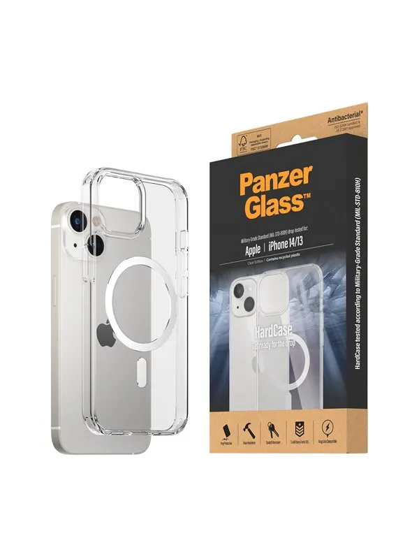 PanzerGlass HardCase MagSafe Compatible Apple iPhone 14 | 13 | Clear