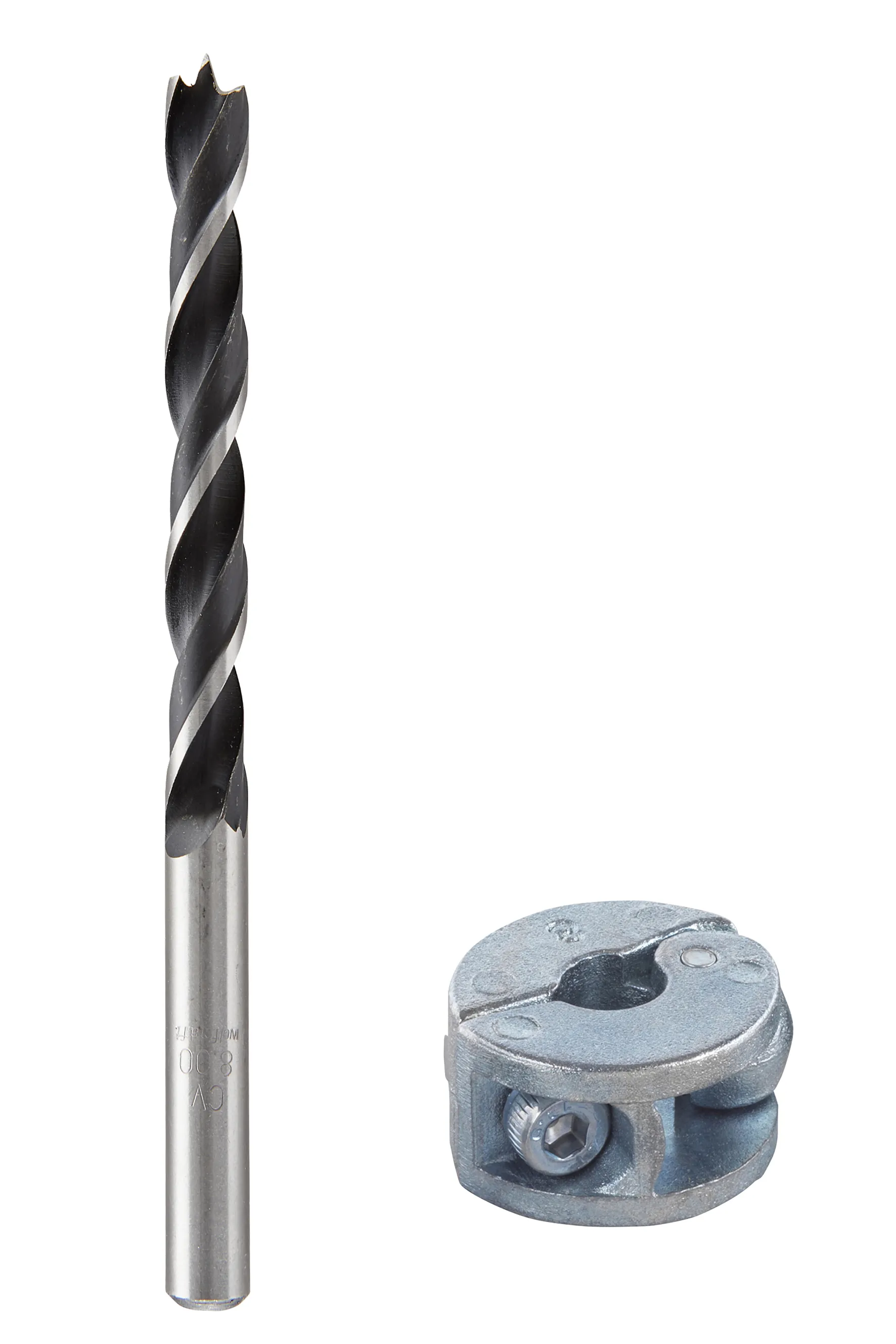 Wolfcraft - Tappbor med dybdestopp og senterpunkt Ø8 mm