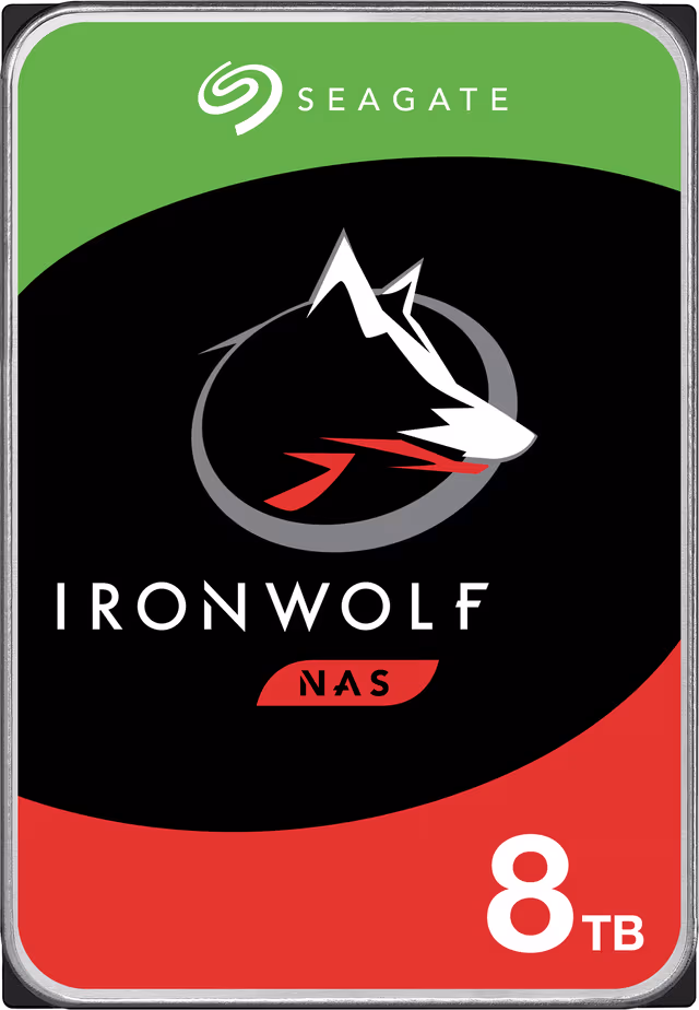 Seagate IronWolf 3,5" intern harddisk til NAS (8 TB)