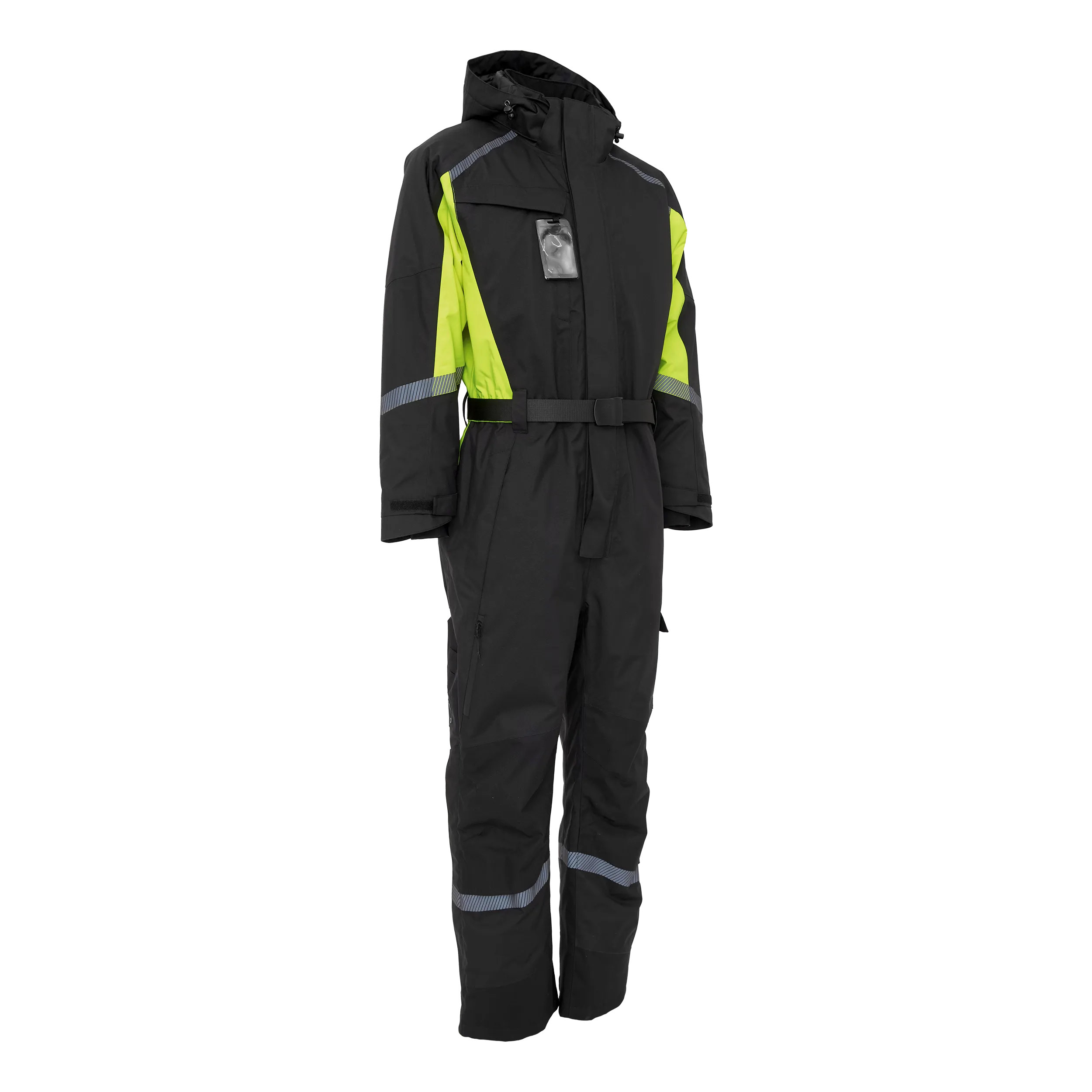Arbeid Xtreme Vinterkjeledress med resirkulert fôr - Sort/Fluo.gul - 3XL