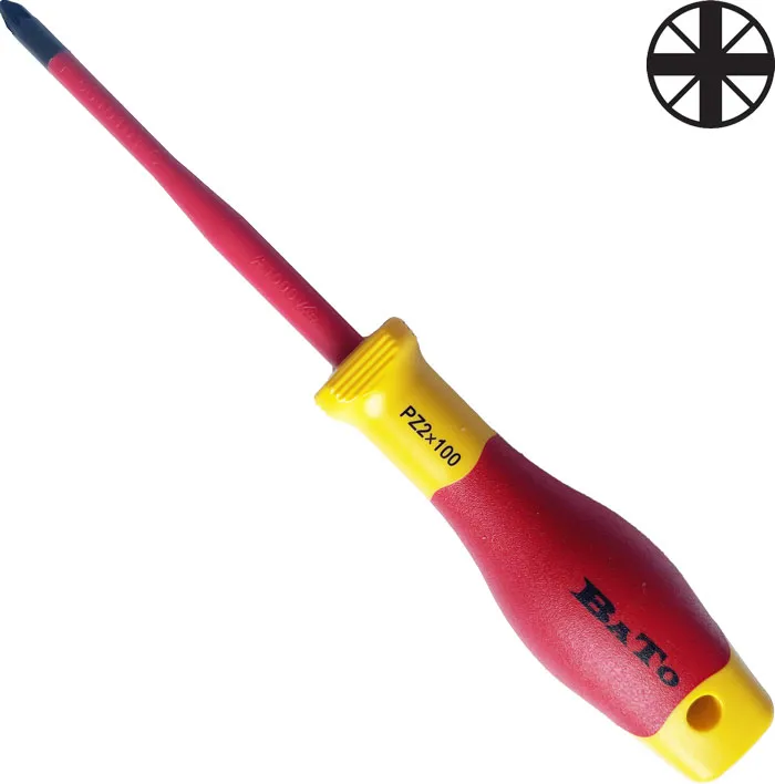 BATO Skrutrekker 1000V. PZ2 slim x 100mm.