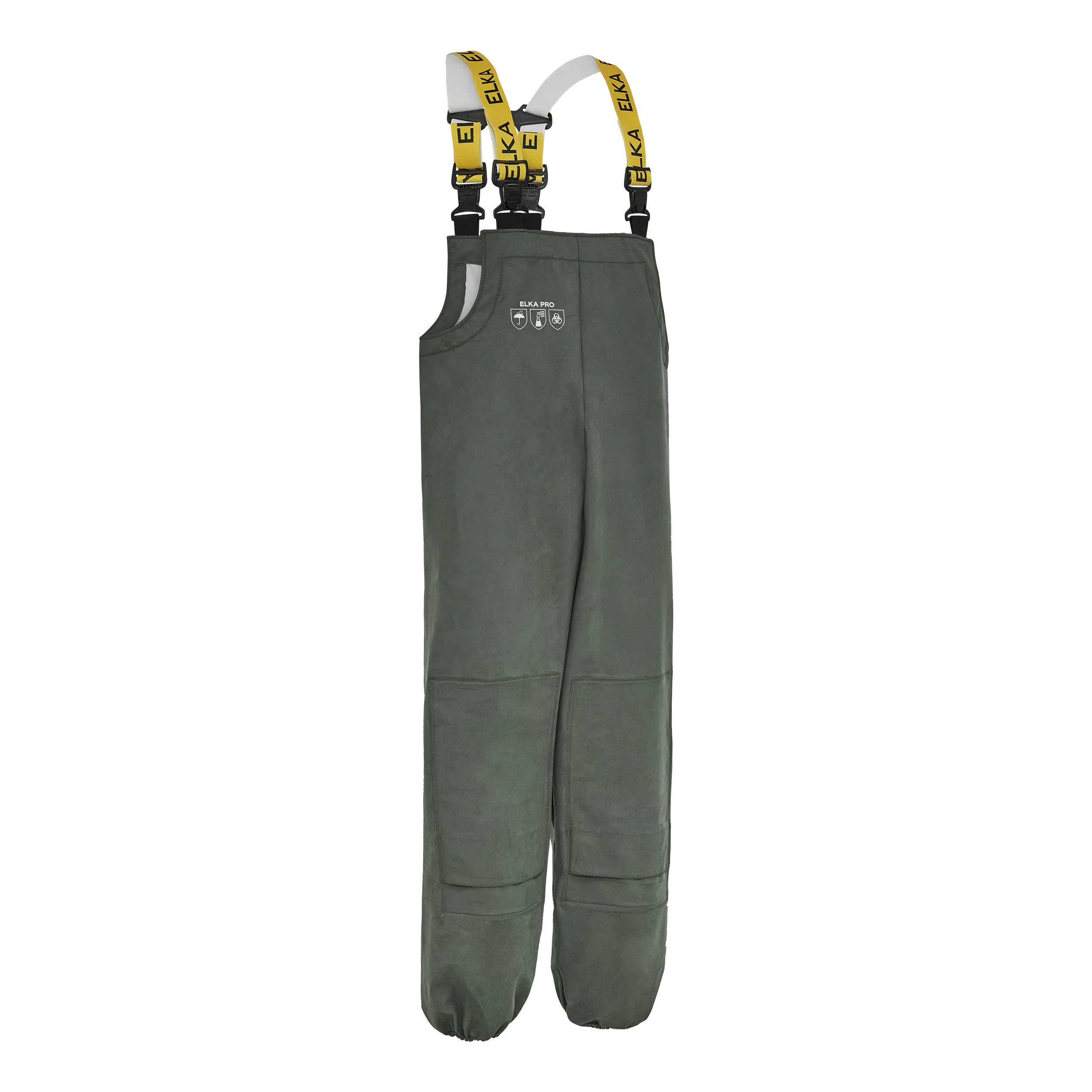 ELKA PRO Overall med lommer for kneputer - Oliven - XL