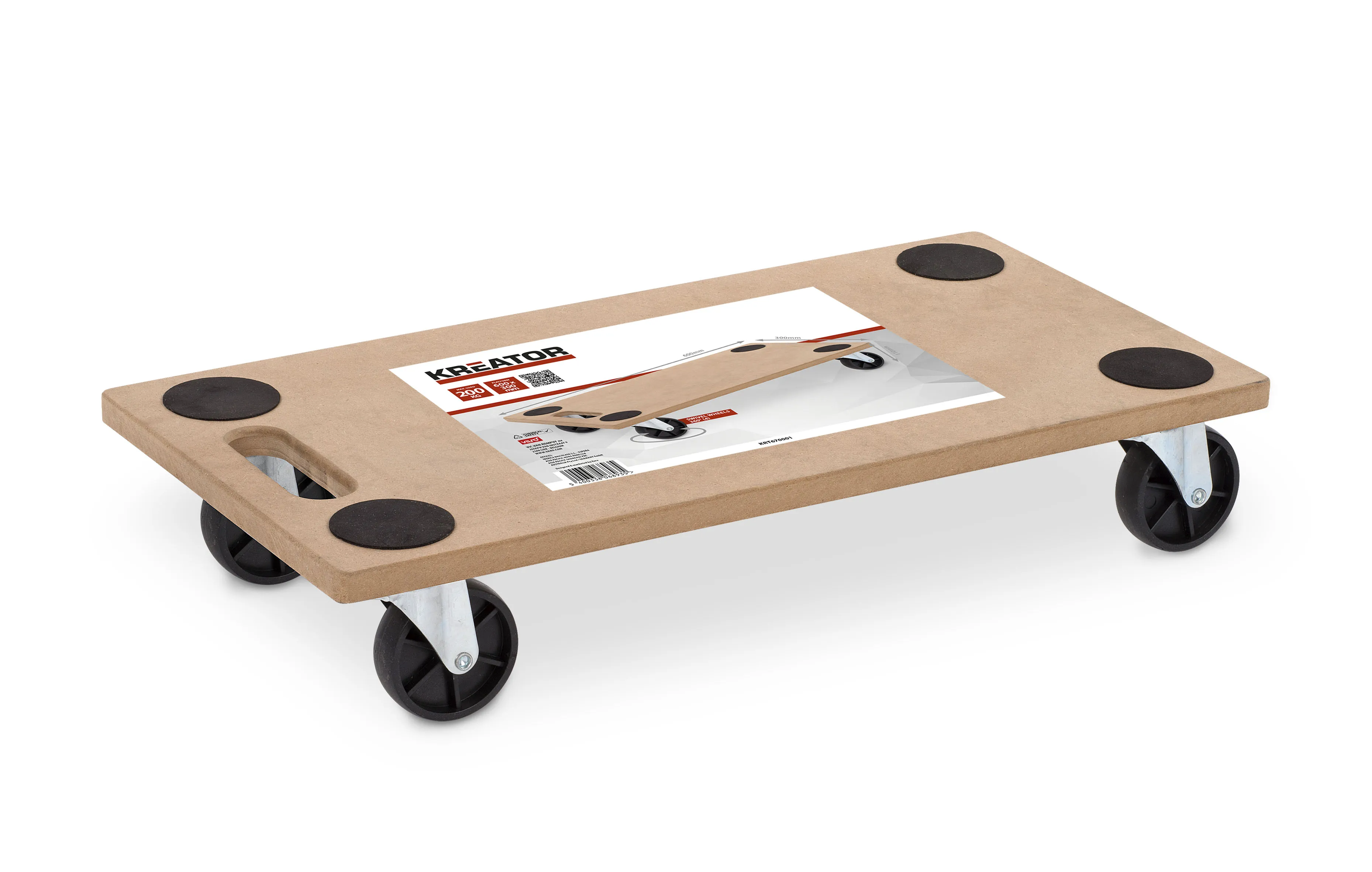 Møbelhund 300 x 600 mm - 200 kg