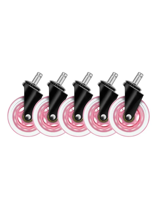 Deltaco 3" Universal Gummihjul - Rosa