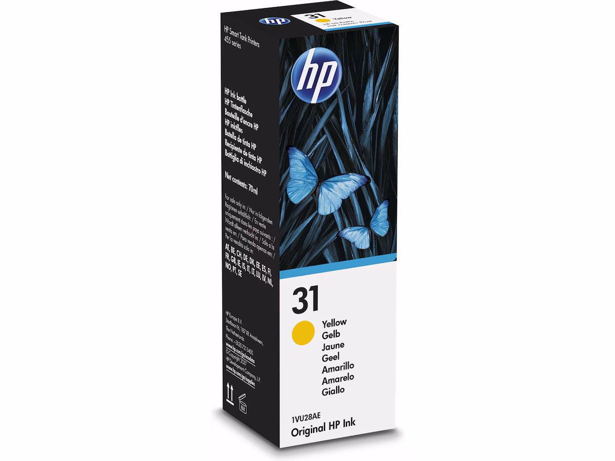HP Blekk 31 Gul
