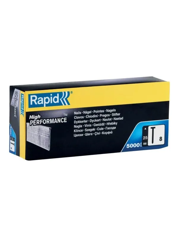 Rapid Brads 8/25mm. 5M Box