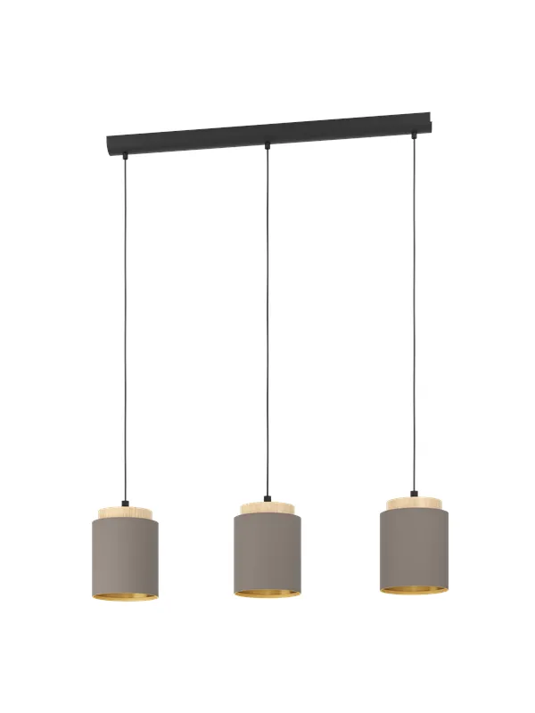 EGLO ALBARIZA long table pendant cappuccino/gold