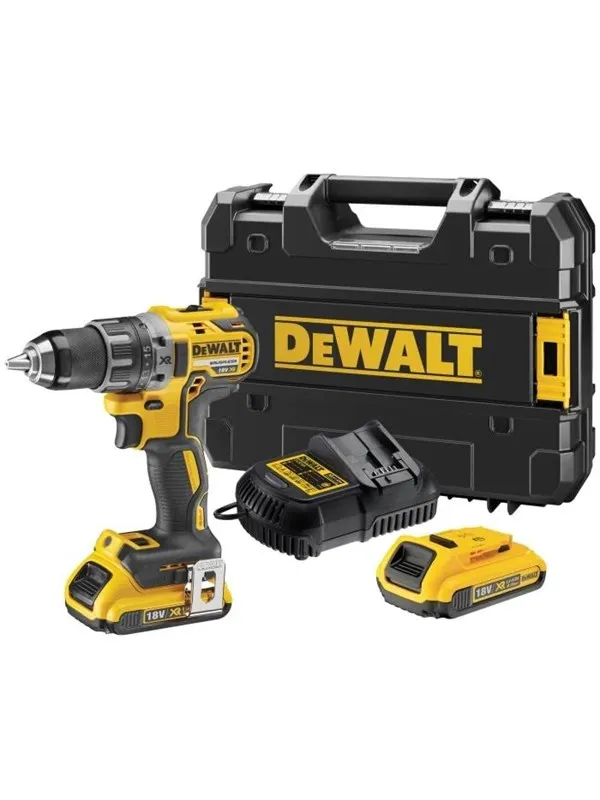 Dewalt 18V XR bor/skrutrekker, 2x18 V/2,0 Ah