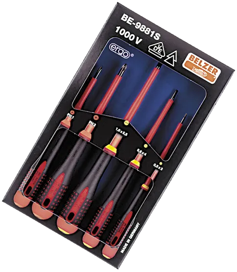 BAHCO Ergo Electrician Screwdriver set 5-piece Slot Phillips