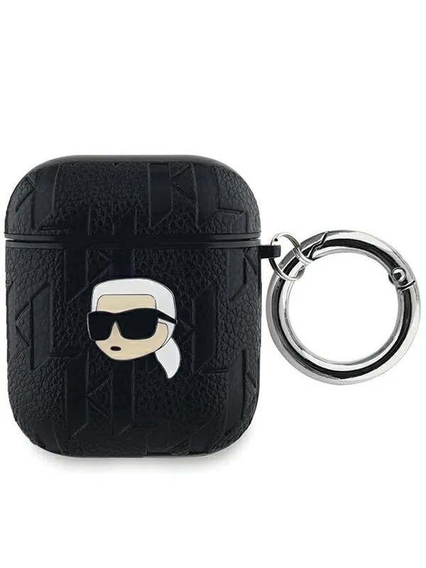 Karl Lagerfeld Monogram Karl Head case for AirPods 1 / 2 - black