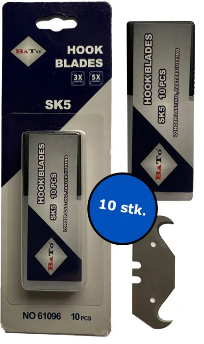 BATO Knivblad krum modell 96 10 stk. pk.