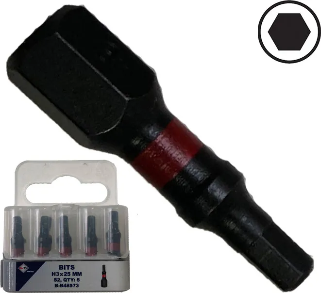 BATO 1/4" Bits Torsion S4 slag 6kant 3mm x 25mm