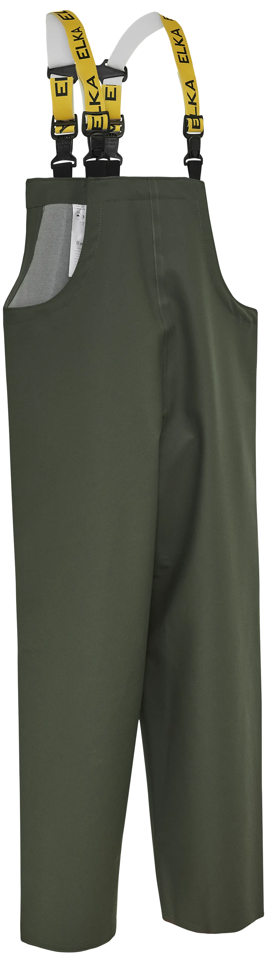 Kjeledress med seler kraftig PVC 177301 oliven str. XL