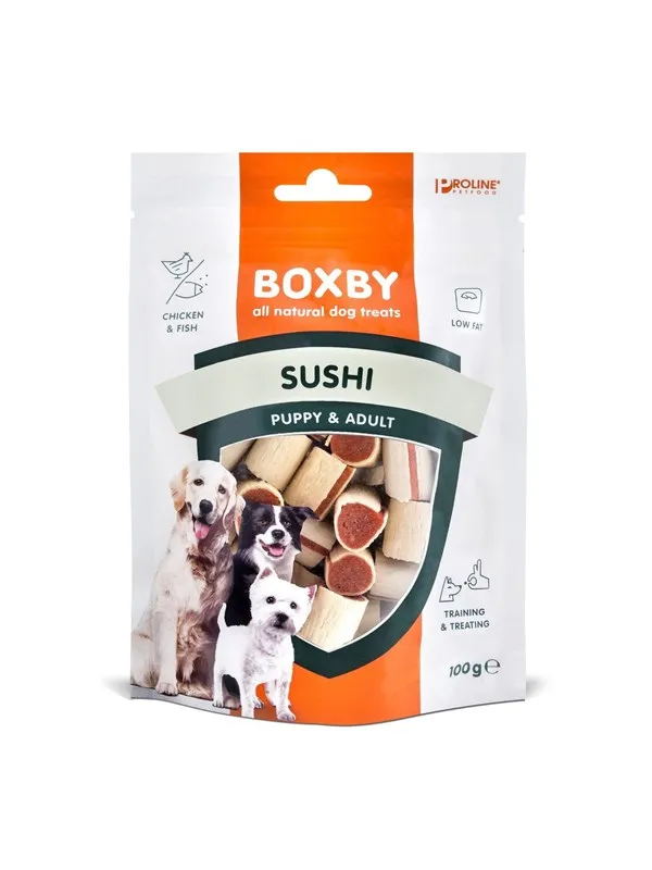 BOXBY Hundegodbiter Sushi Puppy & Adult 100g