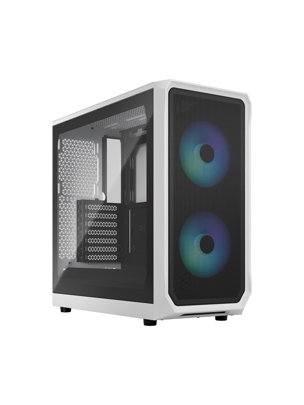 Fractal Design Focus 2 RGB - White TG Clear Tint - Kabinett - Miditower - Hvit