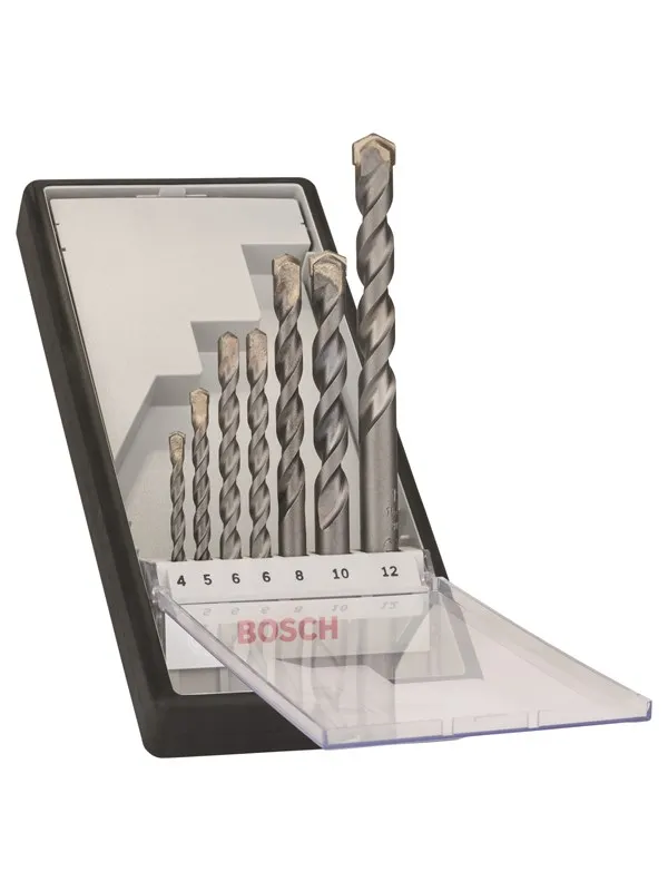 Bosch 7-delers Robust Line betongbor-sett CYL-3 4; 5; 6; 6; 8; 10; 12 mm