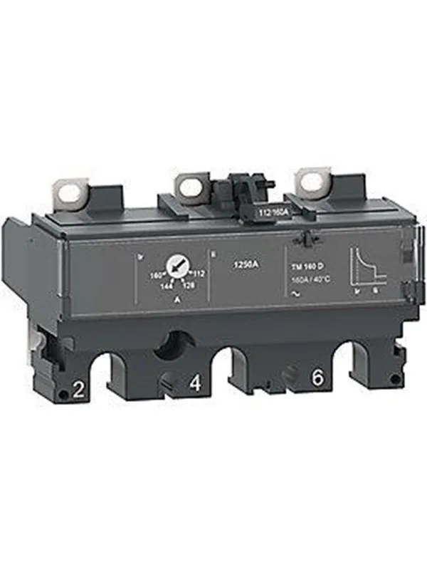 Schneider Electric Current relay TM160D for ComPacT NSX 160/250 circuit breakers bimetal/electromagnetic rated current 160