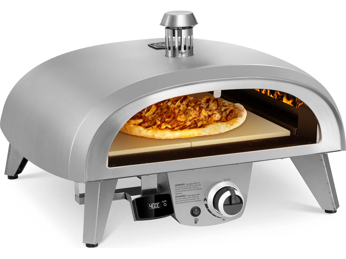 Austin and Barbeque Pizzaovn gass 8kW 45cm rustfritt stål
